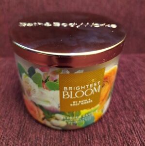 Brightest bloom 3 wick candle by bath and body works